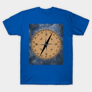 Old Retro Compass Signpost Viking T-Shirt